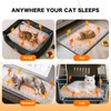 WanpeeGoo Self Warming Cat Bed, Heated Cat Bed, 2.0 Upgraded