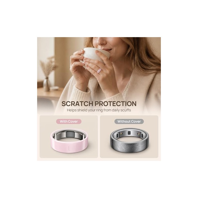 2 Pack TPU Ring Cover for Oura Ring Gen 4/3