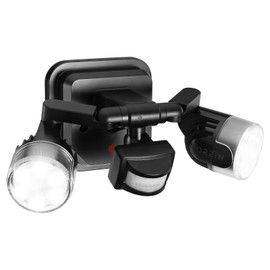 OREiN Motion Sensor Outdoor Lights, 3500LM 450° Adjustable Security Light Dimmable Dusk to Dawn Flood Lights Outdoor, 180° Motion Sensor Lights for Front Door, Garage, Stairs, Black (Hardwired)