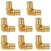 Horiznext 3/4 inch pex elbow fitting, brass coupling adapts water