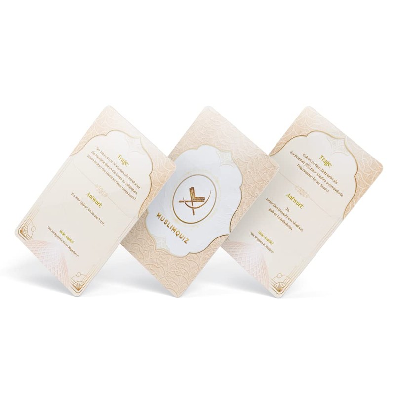 NIYYAH Islamic Game Quiz Cards Prophet Muhammed and Islam Gift