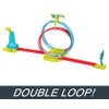 Hot Wheels Action Pista de Juguete Circuito Doble Loop Neón