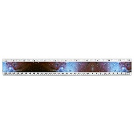 Fox Fur Nebula Monoceros Constellation Galaxy 12 Inch Standard and Metric Plastic Ruler
