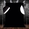 5x7ft Black Backdrop for Photography Black Screen Background Thickened Non-Woven