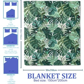 Plistiz - Manta de franela suave para mujeres y niñas, regalos para sala de estar, sofá, hogar, decoración de sofá, 50 x 60 pulgadas