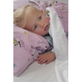 Hippychick Waterproof Cotton Duvet Protector - Cotton Quilt Cover Set - Ultra Soft and Breathable - Machine Washable - Luxury Bedding - Okeo-Tex Certified - Cot Bed 120x150