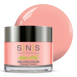 SNS Healthy Natural Nails SNS Nail Dip Powder, Gelous Color Dipping Powder - Luscious Mauve (Pink/Pastel, Cream) - Long-Lasting Dip Nail Color Lasts 14 Days - Low-Odor & No UV Lamp Required - 1.5oz