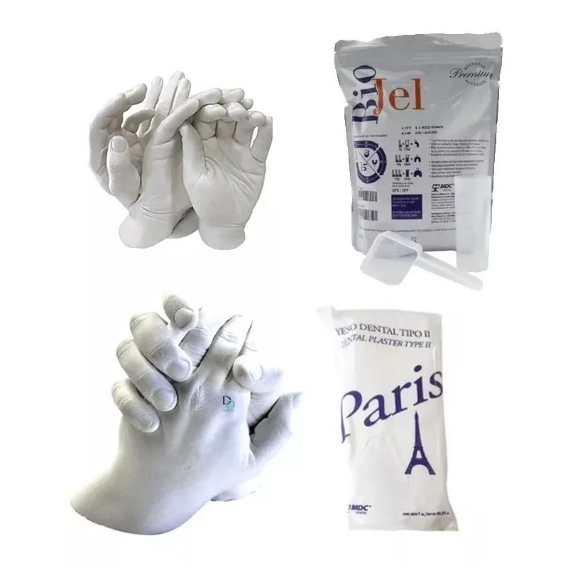 Mdc Dental Kit Para Molde Escultura Body Casting Alginato Yeso