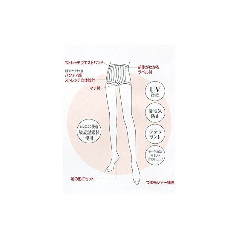 GUNZE SABRINA Panty Stocking for Women, Fit Naturally, Less Runs