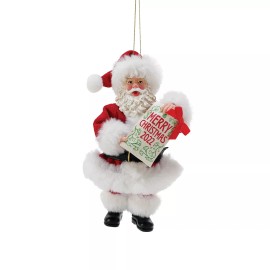 Department 56 Possible Dreams Santa Claus Christmas 2022 Banner Ornament 6010639