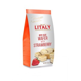 Litaly Bite Size Wafers with Strawberry, 14.1 Ounce