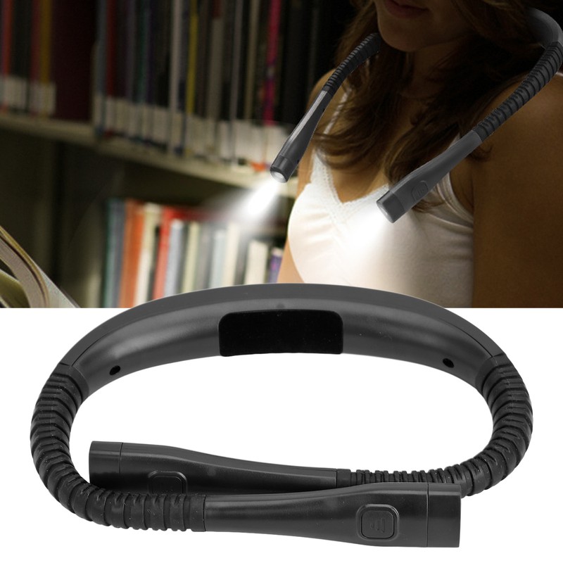 LED Neck Reading Light Lightweight Three Color Dimmable Brightness Hug