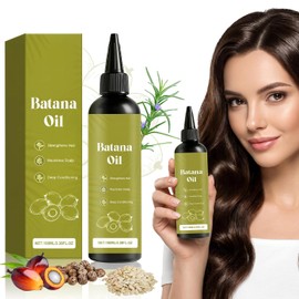 Batana Oil,Aceite de Batana,Fortalece el Cabello,Reduce la Rotura,Elimina Puntas Abiertas y Nutre el Cabello,Cuidado del Cuero Cabelludo Seco,para Hombres y Mujeres,para Todo Tipo de Cabello,100ml (1PCS)