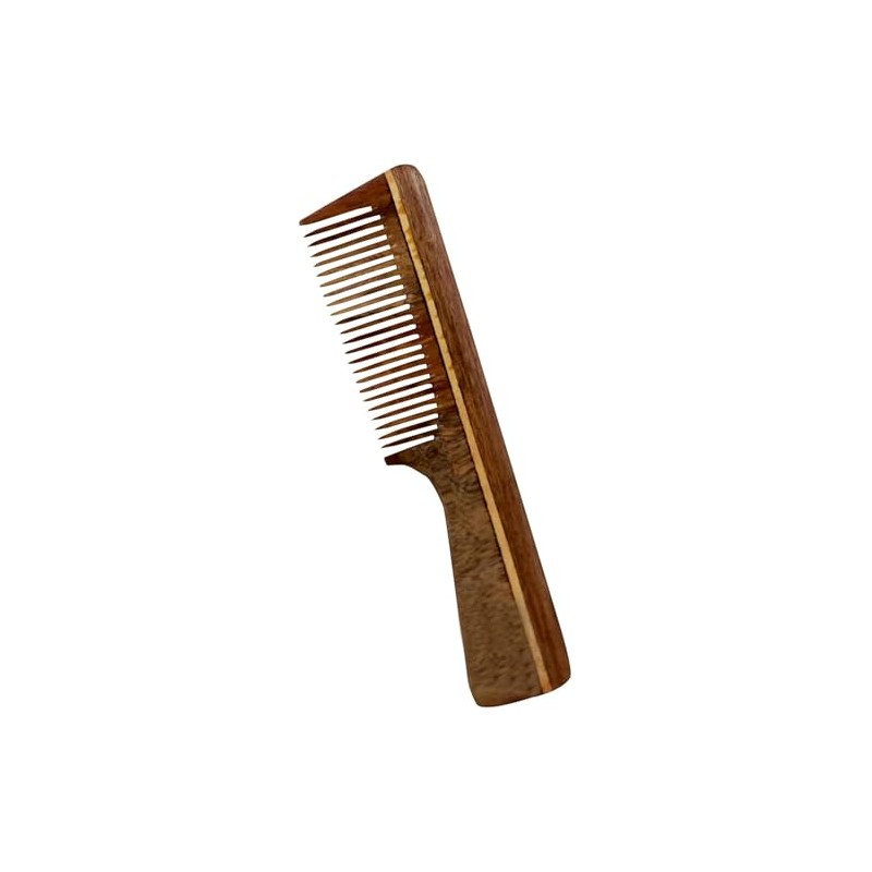 THE Unltd India finest Neem wood Handmade Comb For Detangling