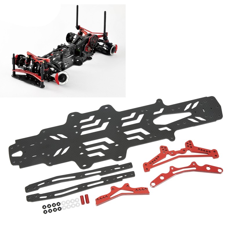 RC Drift Racing Chassis Carbon Fiber Aluminum Alloy RC Car
