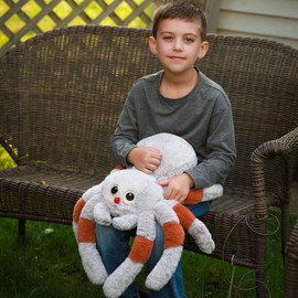 MaoGoLan 20 inch Spider Stuffed Animal Large Plush Tarantula Stuffed Spider Toy Throw Pillow Cute Creepy Gifts for Girls Boys Kids Party Favors Decorations Halloween Prank Props