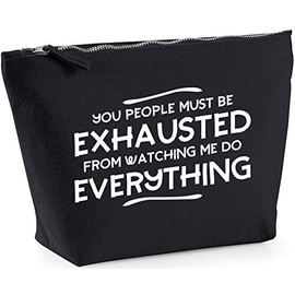 Hippowarehouse You people must be exhausted from watching me do everything printed make up cosmetic wash bag 18x19x9cm