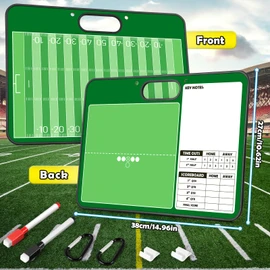 Torlam Magnetic Dry Erase Coach Board, Baseball, Soccer, Football, Basketball Coaching Clipboard