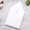 50 PCS/Pack Square Envelopes, Euro Flap White Envelopes