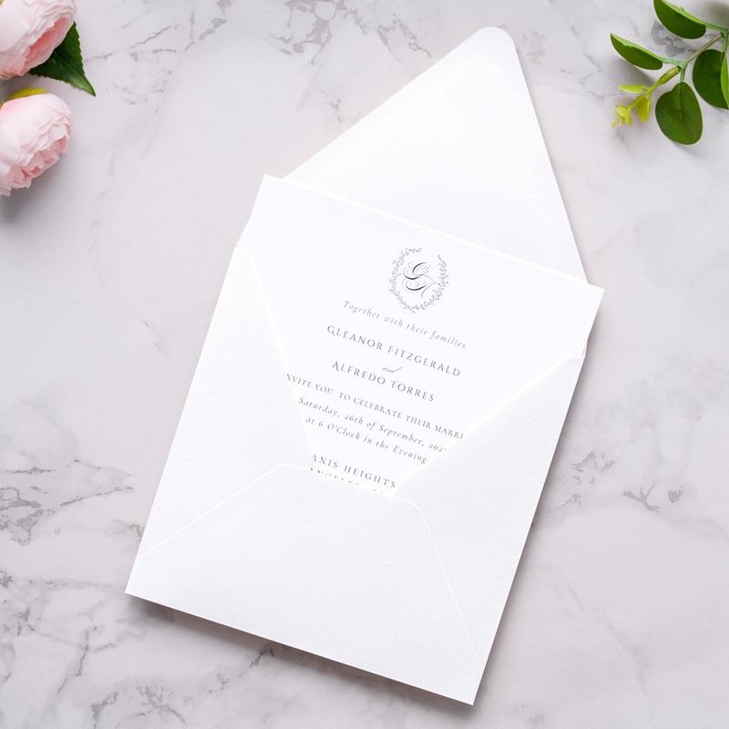 50 PCS/Pack Square Envelopes, Euro Flap White Envelopes