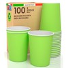 100 Paper Cups 200ml Eco Friendly Biodegradable Disposable Asport Warm