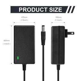 27V 0.8A~1A Deep Tissue Cordless Adapter Massage Gun Charger for 2437599 1013002 1012667 1013985 Sharper Image vellax 1011666 Massage Gun Charger