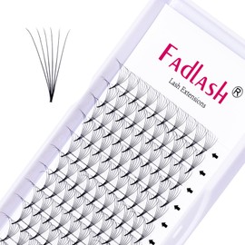 Volume Lash Extensions 6D 0.07 Premade Fans Eyelash Extensions Supplies Premade Lash Fans Soft Hybrid Russian Individual Lashes (6D-0.07-C, 14mm)