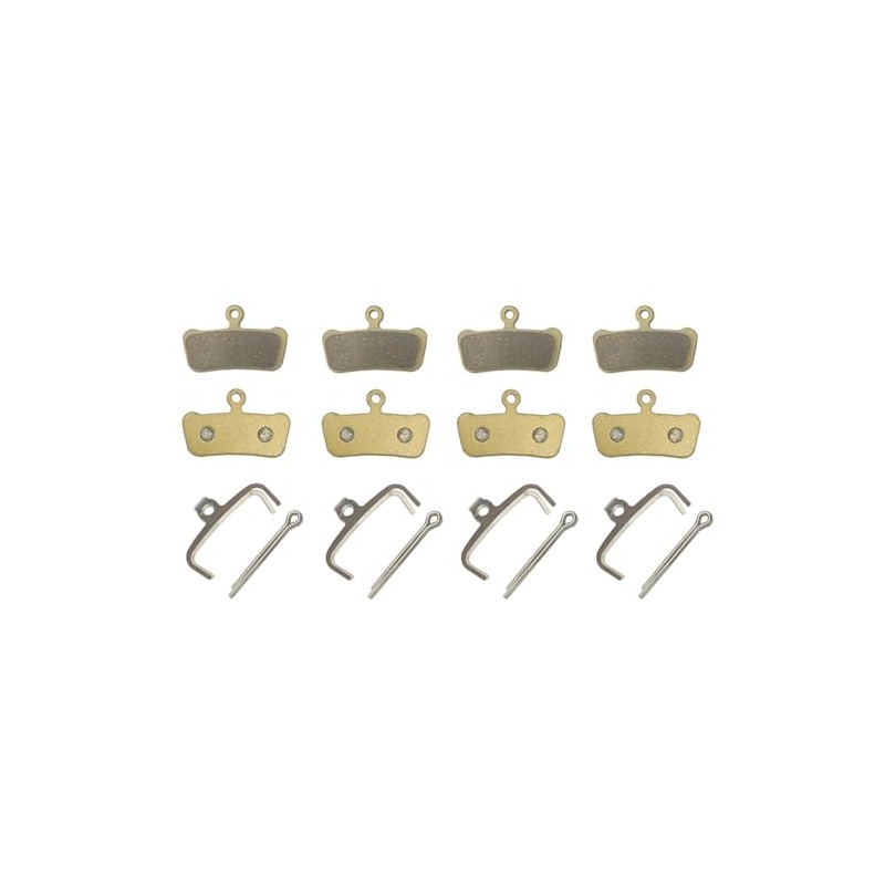 XYT WORLD 4 Pairs Full-Metal Bicycle Bike Disc Brake Pads