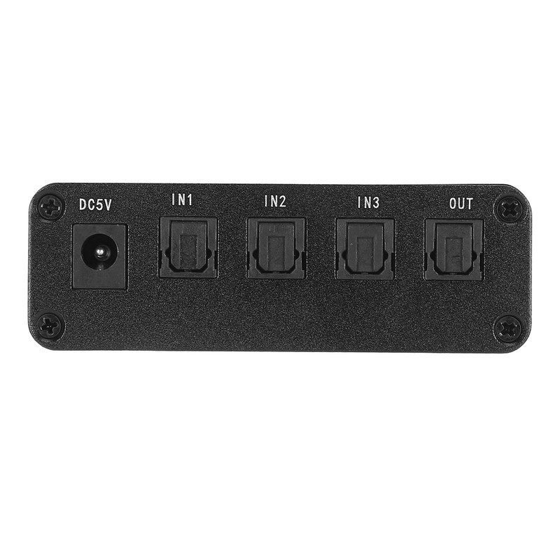 SPDIF/for TosLink Switcher 3x1 Switching Device with Remote Control 3