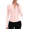 ZHENWEI Jackets Gym for Women Workout Full Zip Up Tops