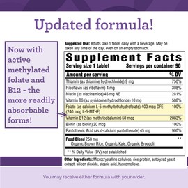 INNATE Response Formulas B Complex - B Vitamin Supplement - Supports Cellular Energy Production and Metabolism - Vegan, Kosher, Non-GMO Project Verified - Made Without 9 Food Allergens - 90 Tablets