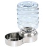 Etna Stainless Steel Pet Dog Cat Water Fountain Bowl, Holds