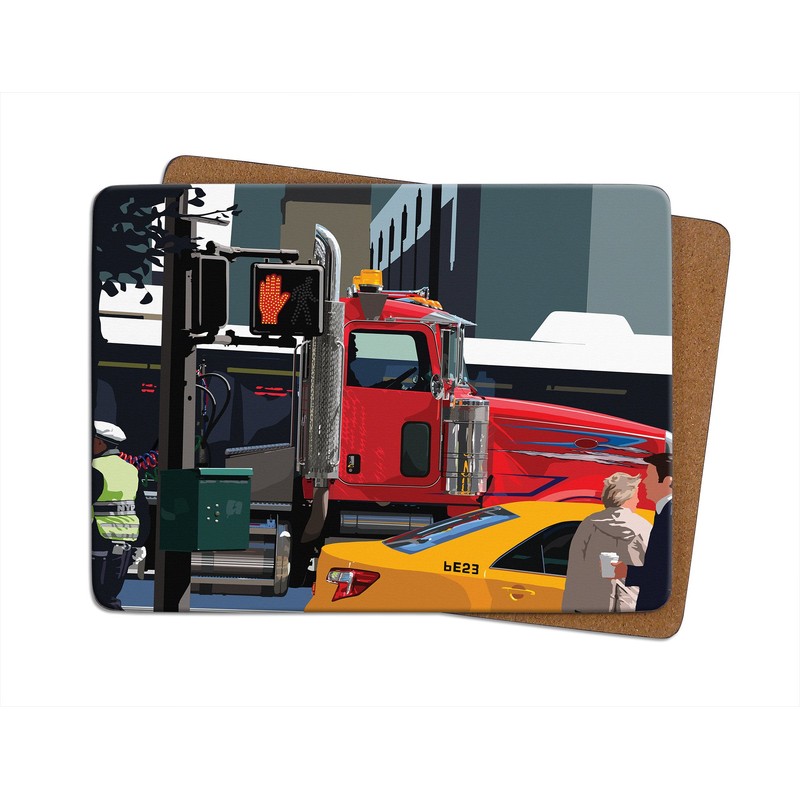 New York Set of 4 Placemats by Leslie Gerry -