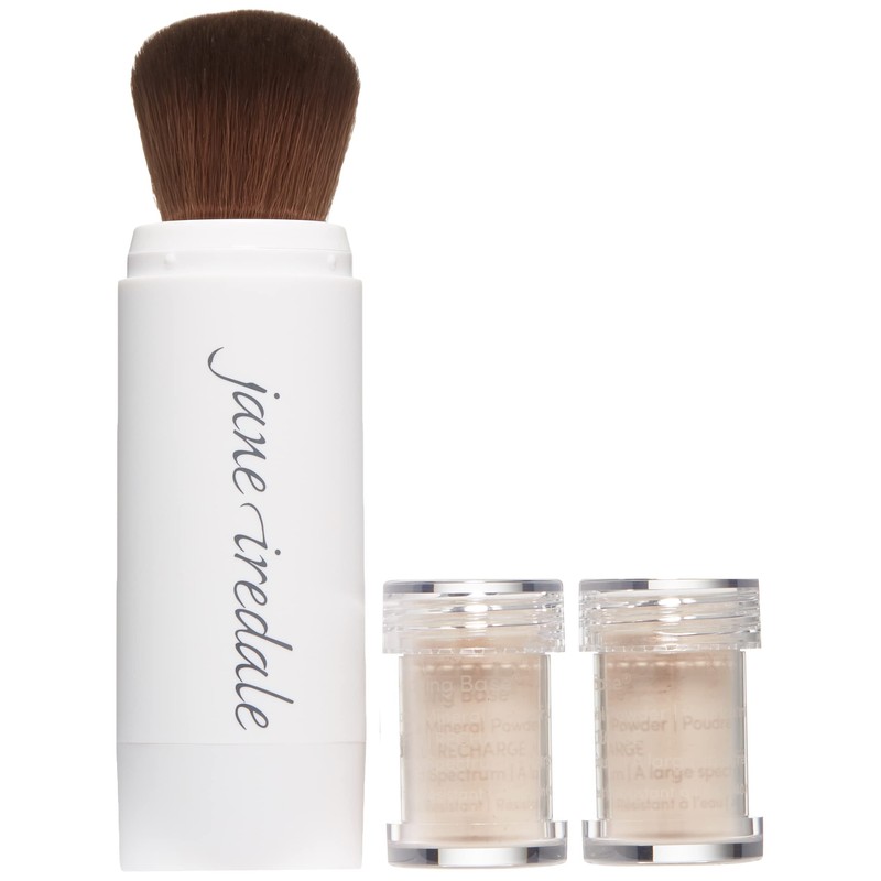 jane iredale Amazing Base Refillable Brush, Light Beige, 0.18 oz.