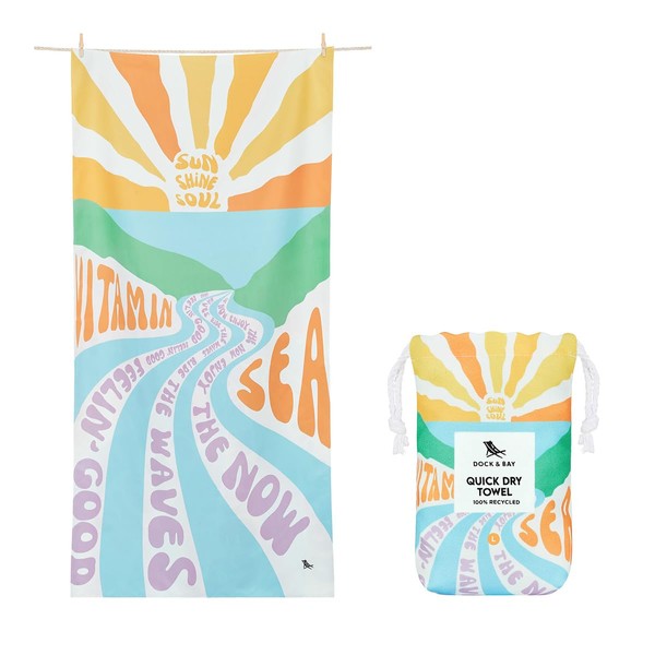 Dock & Bay Beach Towel - Quick Dry, Sand Free