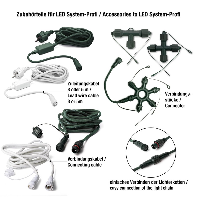 hellum 555141 Ring Connector for Extendible System Professional Fairy Lights