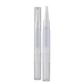 POFET 10pcs Empty Cuticle Oil Pen 3ml Foundation Dispenser Pen Refillable Cosmetic Container with Brush