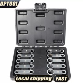 DPTOOL 3/8-inch Drive Metric Box End Torque Adapter Set, 12 Point, 10 PCS -US