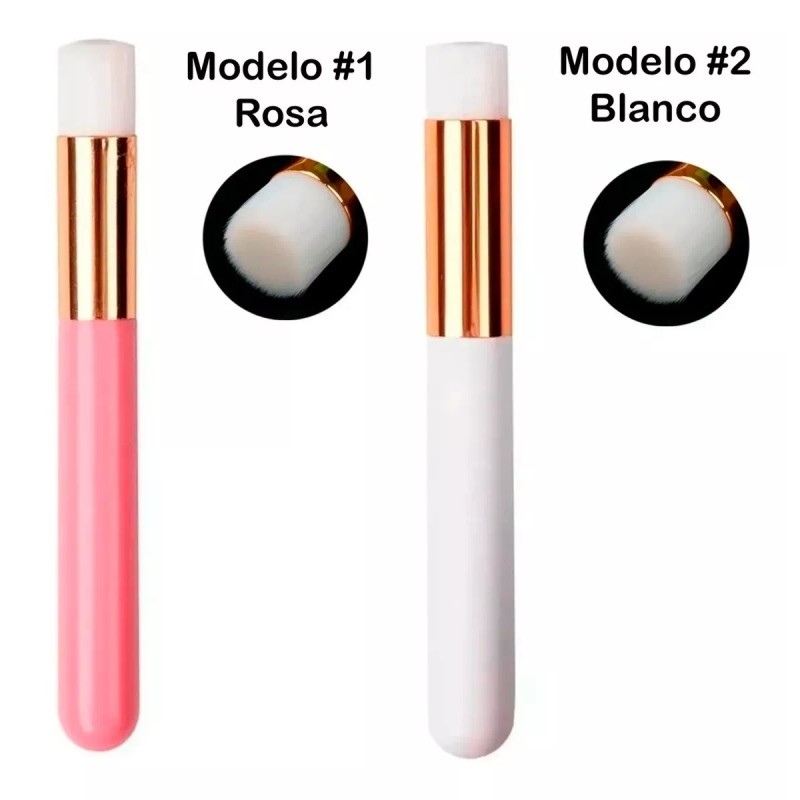 Mafab Brocha Limpieza Extensiones De Pestañas Rosa, Blanca Suave