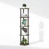 Furinno Turn-N-Tube 5 Tier Freestanding Corner Display Rack Shelving Unit,