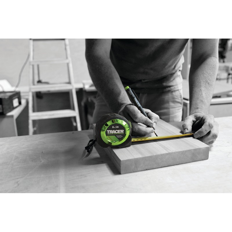 TRACER 8m Auto-Lock Tape Measure (Nylon Coated Tape Measure with