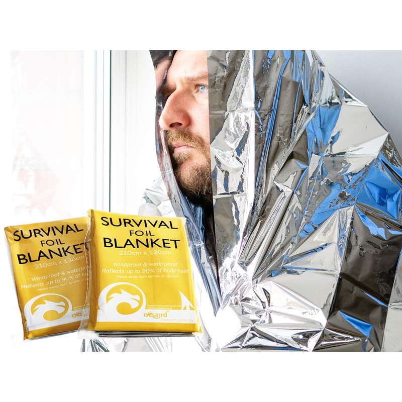 Oqard Survival Foil Blanket 210 cm x 130 cm -