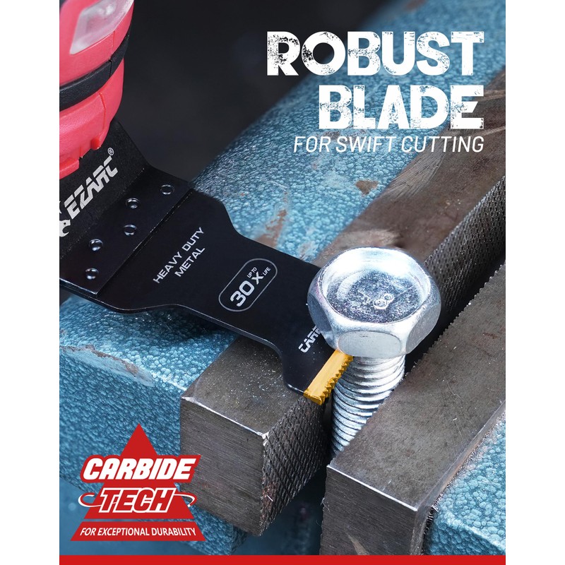 EZARC Carbide Oscillating Saw Blades, Multitool Blades Quick Release for