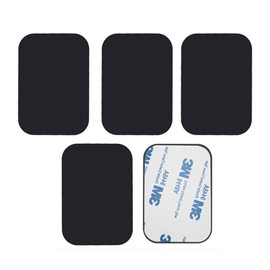 Samcos Steel Plate Car Mount Holder for Magnetic Adsorption, 5 Pieces, For Smartphones and Magnets, Metal Plate Replacement Metal Plate with Back Tape