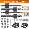 Pocket Door Slides,Sliding Hidden Door Track, Pocket Door Hardware,for Cabinet