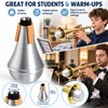 Aluminum Trumpet Straight Mute for Music Practice – Portable Silver