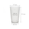 25x Transparent Quality Reusable Drinking Cups (300 ml) Made of