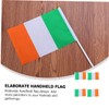 Totority 20pcs Mini Ireland Handheld Flags Lightweight Tear Resistant for