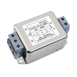 Tarjeta de Terminal de purificación de Fuente de alimentación de sección Simple y Doble, Tipo riel, Filtro emi CW4ED-40A-DT, DC12V24V48100V30A40A50A