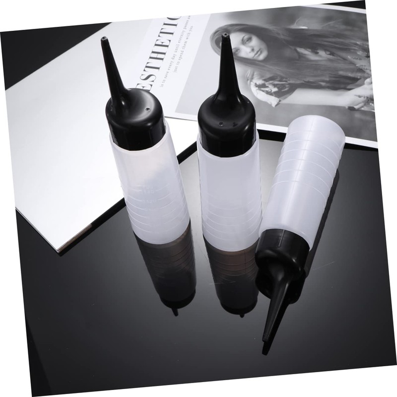 Gatuida Salon Size Hair Coloring Bottles 3pcs Refillable Shampoo Bottles